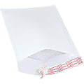 Partners Brand White Self-Seal Bubble Mailers, #00, 5" x 10", Pack Of 250