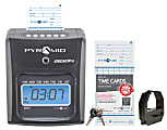 Pyramid™ 2650Pro 6-Column Top Loading Time Clock, 8.5" x 7.25" x 5", Charcoal