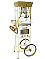 Nostalgia Electrics NKPCRTCD8IVY Popcorn Cart, Ivory