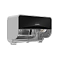 Kimberly-Clark Professional ICON Coreless Standard 2-Roll Toilet Paper Dispenser With Faceplate, Horizontal, Black Mosaic