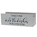 Elegant Designs Pantry Picks Wooden Kitchen Countertop Decorative Organizer, 5-1/2”H x 5-1/2”W x 15-3/4”L, Gray Wash 1 thumbnail image