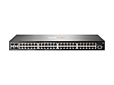 HPE Aruba 2930F 48G 4SFP+ - Switch - L3 - managed - 48 x 10/100/1000 + 4 x 1 Gigabit / 10 Gigabit SFP+ (uplink) - rack-mountable 1 thumbnail image
