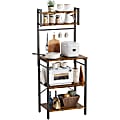 Bestier Bakers Rack With Storage Shelf, 5-Tier, 58”H x 23”W x 16”D, Rustic Brown