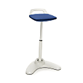 OFM Vivo Height-Adjustable Perch Stool, Blue/Cream 1 thumbnail image