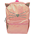 Meow Glitter Cat Laptop Backpack, Pink