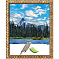 Amanti Art Florentine Gold Wood Picture Frame, 25" x 31", Matted For 22" x 28"