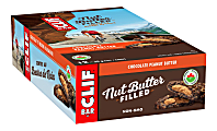 Clif® Bar Nut Butter Filled Chocolate Peanut Butter Bars, 1.76 Oz, Box Of 12 Bars