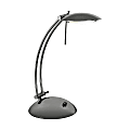 Realspace® Modern Arch Desk Lamp, 17 1/2"H , Black Chrome