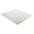 Deflecto Earth Source® Chair Mat For Commercial Pile Carpets, Beveled Edge, 46" x 60", Clear 1 thumbnail image