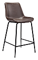 Zuo Modern Byron Counter Chair, Brown/Black