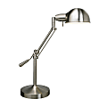 Realspace™ Pharmacy Lamp, 24"H, Brushed Steel