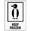 Tape Logic® Preprinted International Safe-Handling Labels, IPM314, "Keep Frozen," 3" x 4", Red, Pack Of 500