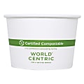 World Centric Paper Bowls, 16 Oz, White, Carton Of 500 Bowls