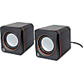 Manhattan 2600 Series Speaker System, Small Size, Big Sound, Two Speakers, Stereo, USB power, Output: 2x 3W, 3.5mm plug  - 161435 1 thumbnail image