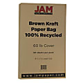 JAM Paper® Legal Card Stock, Brown Kraft, Legal (8.5" x 14"), 60 Lb, Pack Of 50