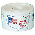 Tape Logic® Preprinted Shipping Labels, USA503, "Made In The U.S.A.," 4 1/2" x 3", Red/White/Blue, Roll Of 500 1 thumbnail image