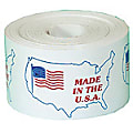 Tape Logic® Preprinted Shipping Labels, USA503, "Made In The U.S.A.," 4 1/2" x 3", Red/White/Blue, Roll Of 500