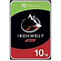 Seagate IronWolf ST10000VN0004 10 TB Hard Drive - 3.5" Internal - SATA (SATA/600) - Conventional Magnetic Recording (CMR) Method - 7200rpm - 3 Year Warranty