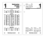 AT-A-GLANCE® Daily Loose-Leaf Desk Calendar Refills, Financial, 3-1/2" x 6", January To December 2020, S17050