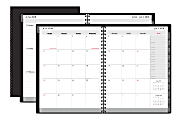 Office Depot® Brand Weekly/Monthly Academic Planner, Untimed Appointments, 14 Month, 8" x 11", 30% Recycled, Black, July 2018 to August 2019 1 thumbnail image