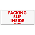 Tape Logic® Preprinted Shipping Labels, SCL250, "Packing Slip Inside," 2" x 4", Red/White, Pack Of 500