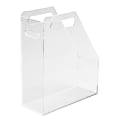 Russell & Hazel Magazine File Box For Papers, Files, Magazines Or Books, 10"L x 4"W x 12"H, Clear