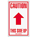Tape Logic® Preprinted Shipping Labels, SCL515, "Caution This Side Up," 3" x 5", Red/White, Pack Of 500