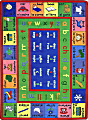 Joy Carpets Kid Essentials Rectangular Area Rug, LenguaLink Spanish, 7-2/3' x 10-3/4', Multicolor