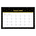 2025 Blue Sky Monthly Desk Pad Planning Calendar, 17” x 11”, Starry Dots, January 2025 To December 2025