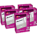 Avery® Letter Pocket Folder - 8 1/2" x 11" - 40 Sheet Capacity - 2 Internal Pocket(s) - Embossed Paper - Gray - 125 / Carton