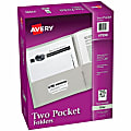 Avery® Letter Pocket Folder - 8 1/2" x 11" - 40 Sheets Capacity - 2 Internal Pocket - Embossed Paper - Gray - Embossed - 25/Box - 5 / Carton 1 thumbnail image