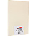 JAM Paper® Legal Card Stock, Natural Parchment, Legal (8.5" x 14"), 65 Lb, Pack Of 50