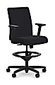 HON Ignition Fabric Task Stool With Back, Black 1 thumbnail image