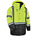 Ergodyne GloWear 8384 Type R Class 3 Polyester Thermal Parka, Small, Lime 1 thumbnail image