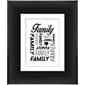 PTM Images Expressions Framed Wall Art, Family, 12"H x 10"W, Black