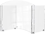 Rosseto Serving Solutions Student Desk Shield With Pass-Through, 19" x 24", Clear 1 thumbnail image