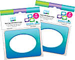 Barker Creek Self-Adhesive Name Tags, 2-3/4" x 3-1/2", Ombré, 45 Name Tags Per Pack, Case Of 2 Packs