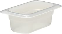 Cambro Translucent GN 1/9 Food Pan, 2-1/2"H x 4-1/4"W x 6-15/16"D, Pack Of 6 Containers