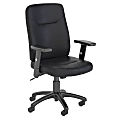 Bush Business Furniture Stanton Bonded Leather High-Back Office Chair, Black, Premium Installation 1 thumbnail image