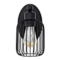 Lalia Home Ironhouse 1-Light Industrial Cage Wall Sconce, 5"W, Black 1 thumbnail image