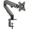 SIIG Single Gas Spring C-Clamp Monitor Desk Mount - 17" to 27" - Full Motion Articulating Monitor Arm - 75 x 75 / 100 x 100 VESA Standard - Weight up to 14.3 lbs - Ergonomic and space saver - Flexiable & Free Adjustment