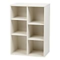 IRIS 33"H 6-Cube Storage Bookcase, Off White 1 thumbnail image
