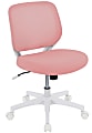 Realspace® Adley Mesh/Fabric Low-Back Task Chair, Pink/White, BIFMA Compliant