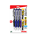 Pentel® Twist-Erase® CLICK Mechanical Pencils, Fine Point, 0.9mm,  Assorted Barrels, Pack of 6, 2 Lead Refills 1 thumbnail image
