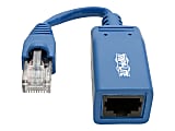Tripp Lite Cisco Console Rollover Cable Adapter (M/F) - RJ45 to RJ45, Blue, 5 in. - Serial adapter - RJ-45 (M) to RJ-45 (F) - 42 ft - CAT 5e/6 - molded - blue