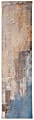Linon Washable Area Rug, 2' x 8', Durand Beige/Blue 1 thumbnail image