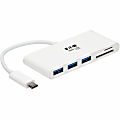 Eaton Tripp Lite series 3-Port USB C Hub Adapter w/ x3 USB-A Ports & Micro SD & SD/MMC Memory Reader USB 3.1 Gen 1 Hub, USB Type C, US - U4600033AM 1 thumbnail image