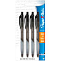 Paper Mate® Pro-Fit™ Retractable Ballpoint Pens, Medium Point, 1.2 mm, Black Barrel, Black Ink, Pack Of 4 1 thumbnail image