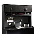 Sauder® Via Collection Hutch For Credenza, Bourbon Oak/Soft Black 1 thumbnail image