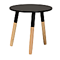 Baxton Studio Obert 2-Tone Coffee Table, 18-15/16"H x 18-15/16"W x 18-15/16"D, Black/Oak Brown 1 thumbnail image
